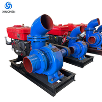 Bomba de agua Xinchenpower de metal, digital, eficiente, con motor diésel, sistema de riego que ahorra agua, para tierras de cultivo de 2 a 8 pulgadas