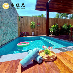 <span class=keywords><strong>Carreaux</strong></span> de mosaïque en céramique premium bleus à <span class=keywords><strong>double</strong></span> craquelure, résistants à l'eau, motif parquet pour piscine, villa, mur d'accentuation - Product Image 1