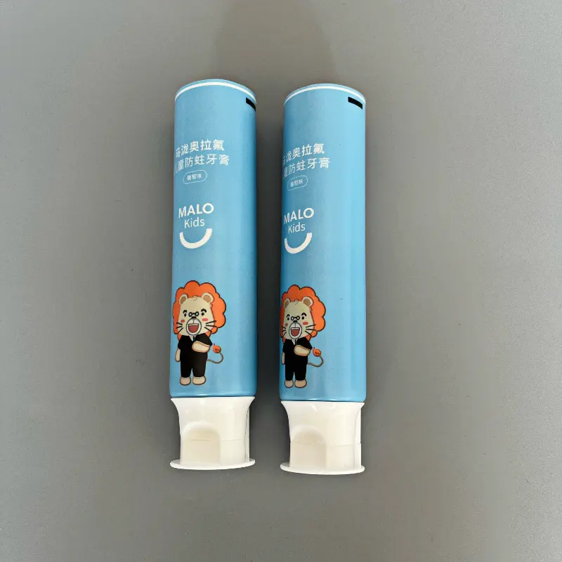 Capuchon rabattable 30g ABL aluminium-plastique laminé presser la crème dentifrice tubes souples emballage pour personnel