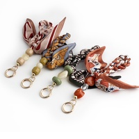 Meilleures ventes : Foulard en soie tissé à la main, style Instagram, avec chaîne, breloque pour bandoulière de sac, sangle de téléphone, pendentif, thermique