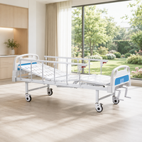 Lits d'hôpital pour patients, lit médical manuel réglable pour soins aux patients avec 4 roulettes verrouillables, certifié CE ISO, prix abordable