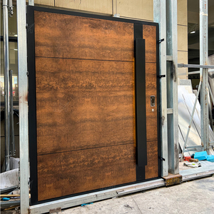 <span class=keywords><strong>Porte</strong></span> d'entrée pivotante en acier de luxe sur mesure avec serrure intelligente, <span class=keywords><strong>porte</strong></span> principale de villa, cadre en aluminium, <span class=keywords><strong>porte</strong></span> pivotante antivol - Product Image 1