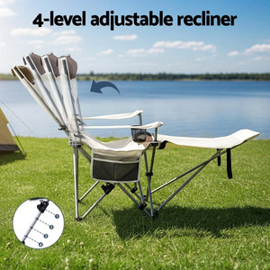 Outdoor Portable Lunch Break Chair <b>Camping</b> Folding Deck Beach Chair Fishing Chair with Backrest For <b>Camping</b> <b>Hiking</b> - Product Image 6