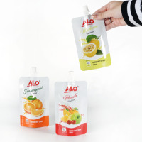 Embase Para Jugos Zakjes Stand-up met Tuit en Klep Gepersonaliseerde Flexibele Verpakking voor Vloeibare Voedingsmiddelen Groothandel