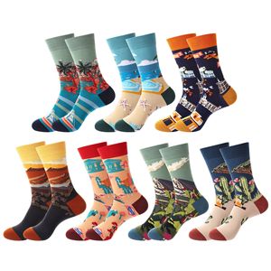 Chaussettes de sport décontractées mi-mollet en coton doux à motif cœur et logo jacquard personnalisé pour hommes et unisexe, prix usine, faible MOQ - Product Image 1