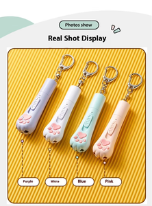 <span class=keywords><strong>USB</strong></span> wiederauf ladbare umwelt freundliche schaltbare lila Weißlicht Beleuchtung Multifunktion laser Zeiger Schlüssel bund Katzen spielzeug Haustier Laser - Product Image 6