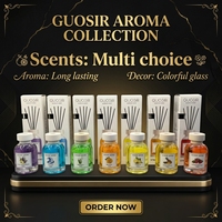 Fruchtduftende Aromatherapie Indoor Fruchtserie Kerzenloser Duftspender Bunter Flüssiger Reed-Diffusor 30-60 Tage Badezimmer