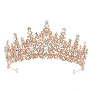 Couronne de Princesse Scintillante à la Mode, Accessoire de Tête de Luxe pour Anniversaire, Tiara en Strass pour Mariage et Fêtes, pour Mariée - Product Image 3