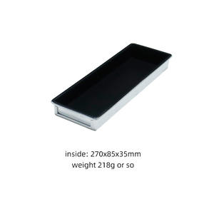 25 ס "מ קטן אלומיניום פיצה מגש אפיית מלבן פיצה - Product Image 4