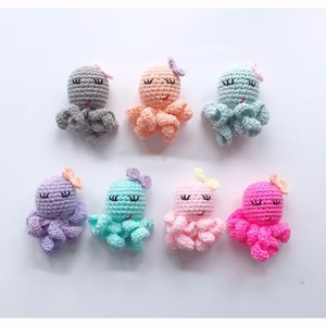 Juguete <span class=keywords><strong>de</strong></span> Peluche <span class=keywords><strong>de</strong></span> Animales Marinos Tejidos a <span class=keywords><strong>Crochet</strong></span>, Muñeco <span class=keywords><strong>de</strong></span> <span class=keywords><strong>Pulpo</strong></span> <span class=keywords><strong>de</strong></span> Algodón, 100% Hecho a Mano, Mini <span class=keywords><strong>Pulpo</strong></span> <span class=keywords><strong>de</strong></span> <span class=keywords><strong>Crochet</strong></span> <span class=keywords><strong>para</strong></span> Bebés - Product Image 2