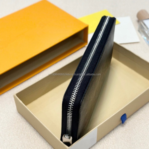 High Quality Designer PU Leather <b>Long</b> <b>Wallet</b> Card Holder Men Women's Key Pocket Clutch With Pocket - Product Image 6
