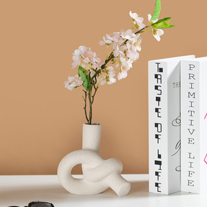 Modern Minimalist Ceramic <b>Vase</b> for Flower Arrangement Luxury Geometric Floral Art Ware <b>Unique</b> Home Decor - Product Image 2