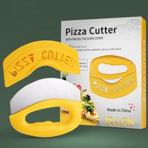 Cortador de galletas multifunción de acero inoxidable, herramienta de cuchillo de masa y Pizza, rueda basculante con cubierta de protección - Product Image 1