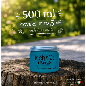52 PETROL BLUE 500 ml LaChalk the evolution of <b>chalk</b> paint Where <b>chalk</b> meets resin: Hybrid <b>Chalk</b> Resin Paint made in Italy - Product Image 2