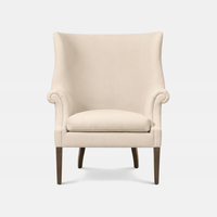Chaises élégantes et modernes de luxe, confortables, avec pieds en bois, dossier en forme d'aile de chameau, pour la maison familiale, la villa, l'aménagement intérieur