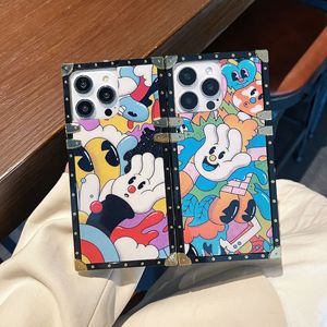 Patrón de grafiti de dibujos animados para <span class=keywords><strong>iPhone</strong></span> 17Air Phone Case 16pro Square Edge 15max a prueba de golpes 14 Plus <span class=keywords><strong>funda</strong></span> protectora 13 - Product Image 4