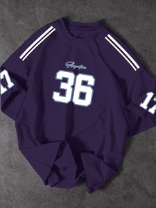 Camiseta Deportiva Vintage Personalizada Unisex 2026 para Hombre y Mujer, Corte Regular, Estilo Urbano, con Estampado de Número/Logotipo, 100% Algodón - Product Image 2