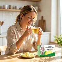 Sachets de thé au citron, à l'aubépine et aux feuilles de lotus avec rose, Poria et graines de Cassia – Détoxifiant, amincissant, digestif, à base de plantes, sans caféine – OEM Sachet et Boîte