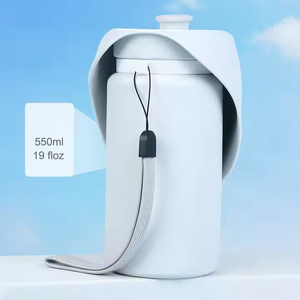 Stylish Portable Pet Water Bottle Eco-Friendly <strong>Rounded</strong> Silicone Walking Hiking Outdoor <strong>Bowl</strong> Easy Carry <strong>Dog</strong> Drinking Feed - Product Image 1