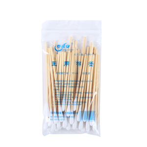 Hisopos Médicos de Algodón de 10 cm, 50 Unidades, Desechables, de Una Sola Punta, de Bambú, Estériles, para Uso Médico - Product Image 2