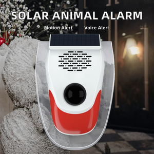 إنذار حول الكلب مقاوم للماء ANGUS إنذار خارجي صفارة إنذار بلاستيكية لأمن المنزل ميزة طارد الحيوانات إنذار شمسي - Product Image 6