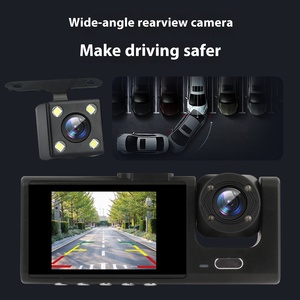 Mới dernook h063 2-inch Dash Cam 1080P HD <span class=keywords><strong>CMOS</strong></span> cảm biến tầm nhìn ban đêm ba máy ảnh phổ đồ đạc vòng lặp xe lùi Viện trợ - Product Image 3