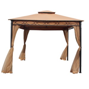 Gazebo con tetto in lamiera di ferro di alta qualità per la terrazza da giardino all'aperto <span class=keywords><strong>e</strong></span> l'<span class=keywords><strong>arredamento</strong></span> del balcone realizzato in acciaio resistente - Product Image 3