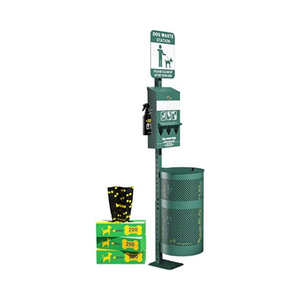 Station de déchets pour chien en plein air pour chien poubelle à caca poubelle pour animaux de compagnie poubelle à déchets pour chien en plein air - Product Image 2