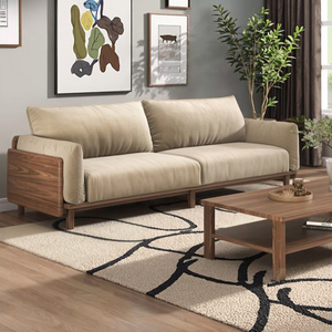 <span class=keywords><strong>Canapé</strong></span> en bois massif pour petits appartements Clubs d'auberges-Disponible en tailles simples doubles triples - Product Image 6