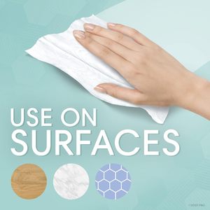 Lingettes multi-usages 100% naturelles pour peaux sensibles, parfum pluie botanique, 56 lingettes, paquet à ouverture facile, soins de la peau - Product Image 6