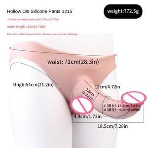 Cocked Dildo vuoto fallo prodotti per il sesso per adulti con <span class=keywords><strong>Silicone</strong></span> e TPE finto corpo femminile decorazione in pelle pantaloni triangolari - Product Image 3