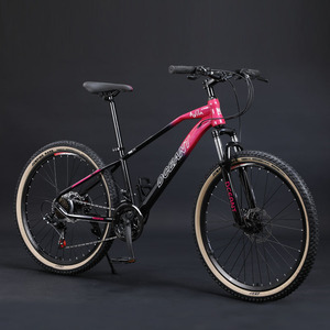 Vélo de montagne DCEANT 26 pouces avec fourche à suspension, jantes en alliage d'aluminium, vélo unisexe pour adultes avec vitesses - Product Image 2