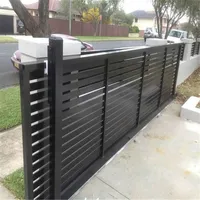 Puertas correderas de aluminio con revestimiento de polvo decorativo, precio de fábrica