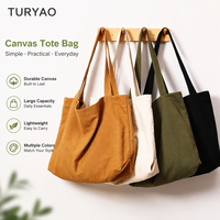 Sac à bandoulière décontracté écologique avec logo personnalisé, 100% coton, grand sac fourre-tout en toile robuste pour femmes, 16 oz, avec poche intérieure