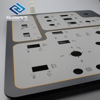 Membrana de Plástico para Equipos Industriales, Placa de Identificación Metálica, Membrana con Logotipo de Tamaño Personalizado, Teclado de Membrana, Color Personalizado, Serigrafía