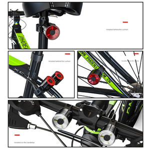 Nueva Luz Trasera LED <span class=keywords><strong>para</strong></span> <span class=keywords><strong>Bicicleta</strong></span> de Montaña, Material ABS, Batería Recargable, 120 Lúmenes, Impermeable, Luz de Advertencia Nocturna - Product Image 6