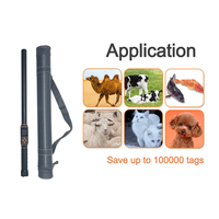 Software libre BT4.0 impermeable Animal RFID Stick Reader Bag IP67 ganado cerdo ovejas gestión agrícola hecha de plástico