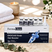 Sérum Professionnel 50000ppm pour la Croissance Capillaire, Booster de Cuir Chevelu à base d'Exosomes Végétaux et de Spicules d'Algues Spongilla, pour le Renforcement des Follicules et la Microneedling