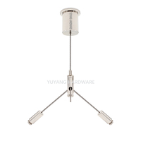 Kit de suspension de câble pour panneau LED Kit de câble métallique à longueur personnalisée Kit de câble suspendu en forme de Y Pince pour câble croisé