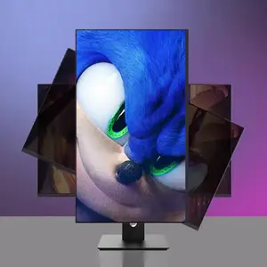 צג מחשב LCD בחדות גבוהה 1080p 22 אינץ' מסך גדול למשחקים צג לבן מעוקל 1920x1080