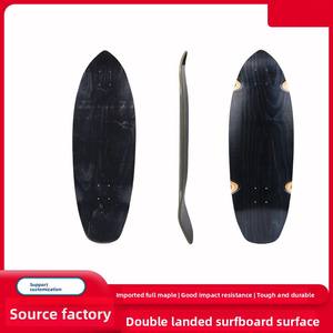 Оптовая продажа высококачественных настраиваемых 30*10 дюймов окрашенных кленовых земель доска для серфинга скейтборд палуба уличная щеткой Спорт - Product Image 5