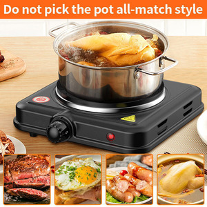 Single Burner Electric <b>Stove</b> 220V Portable Adjustable Temperature Induction Cooker For Camping Kitchen Use - Product Image 5