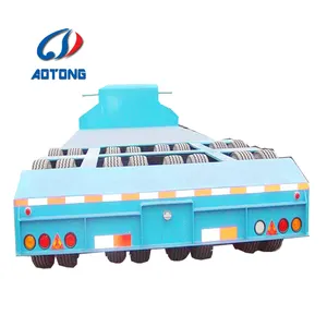 100tons 3 lines 6 axis low bed trailer dolly 2lines 4 axles 50 feet lowboy trailer 60 t cometto low boy semitrailer indonesia