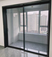 Excellente porte coulissante en verre de glissière de patio de balcon en aluminium cassable de preuve saine