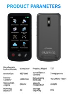 T27 Perangkat Penerjemah Bahasa AI 4G SIM 2025, Perangkat Penerjemah suara Real-Time dua arah Chip ditingkatkan