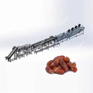 Iraq Dried Date Palm Washing and Drying Dates Processing Machinery Production Line dates cleaning machine