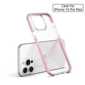 TPE TPU Flexible 2 en 1 Doux Antichoc Air Coin Pour iPhone 15 Pro <span class=keywords><strong>Max</strong></span> <span class=keywords><strong>Caver</strong></span> Pour iPhone 15 Pro - Product Image 2