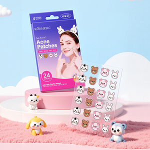 Parches para el Acné KORMESIC de Marca Privada, 24 Unidades, Lindos y Divertidos con Diseño de Animales, Calmantes, Suavizantes, Iluminadores de la Piel, con Diseño de Gato, Oso y Cerdo - Product Image 1