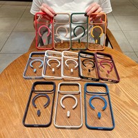 Étui de téléphone à chargement sans fil pour iPhone 16 17 18 Pro Max, accessoires de téléphone magnétiques de luxe pour iPhone 15 14 13 12