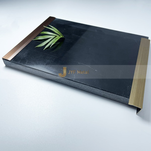 Profil de carrelage élégant en acier inoxydable EX142, bordure de protection en céramique métallique moderne, pour salon et cuisine, garantie 5 ans - Product Image 5